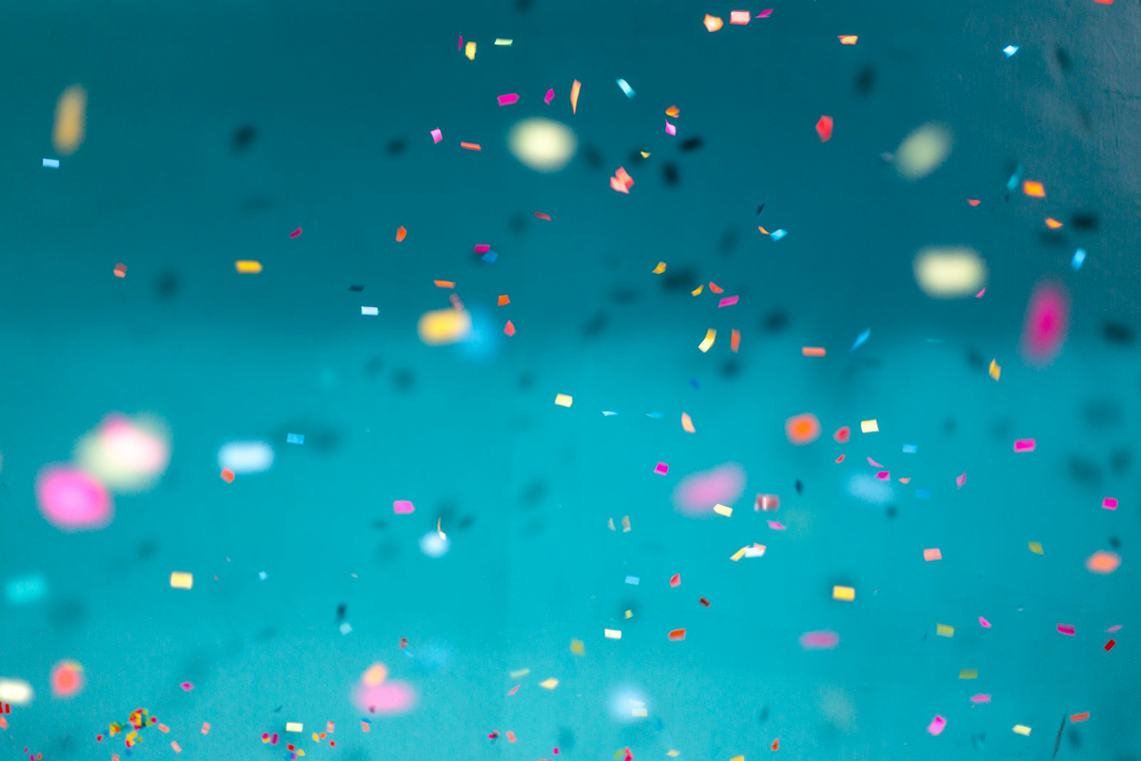 A burst of multicolored confetti, used to illustrate the NBA Finals postmortem and championship aftermath.