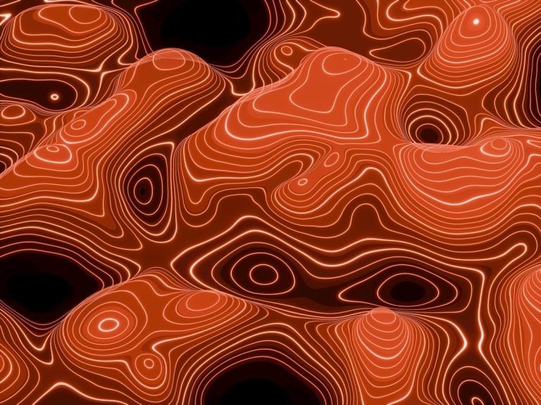 Abstract topographic heatmap visualization - World Cup quarter-final pressing maps