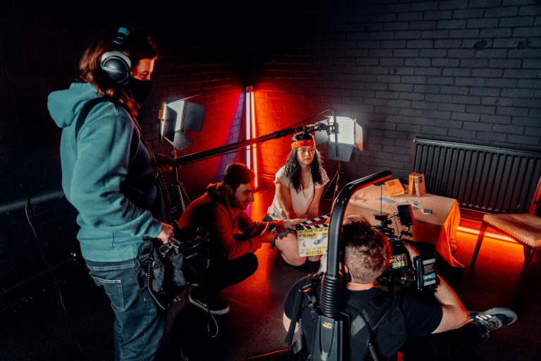Recording studio interior - SEC Network sports broadcasting analytics coverage