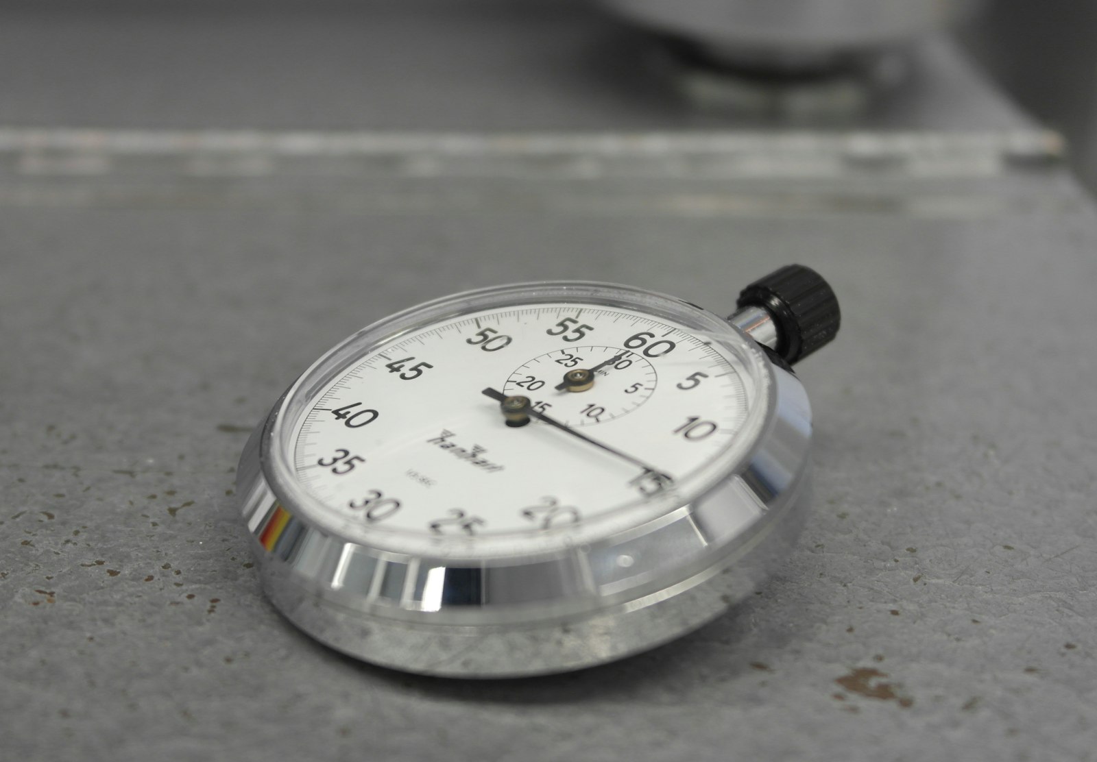 A stopwatch reading 15, used to illustrate how small samples in sports stats keep producing premature conclusions.