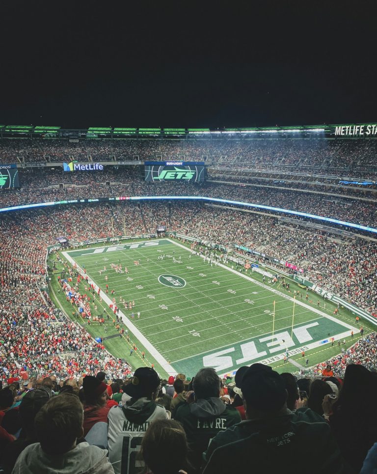 Crowded NFL stadium during playoff game - Detroit Lions divisional round EPA collapse