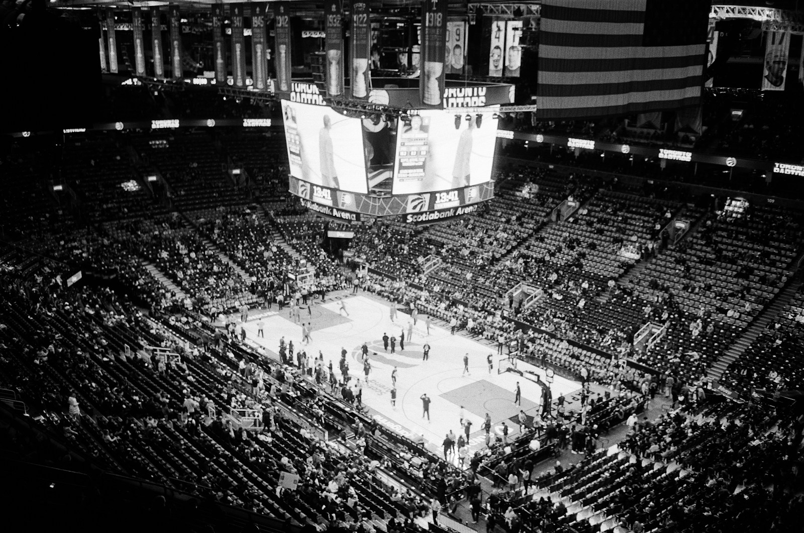 NBA arena scoreboard - Western Conference Finals 2025 Thunder Timberwolves